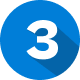 Number three icon